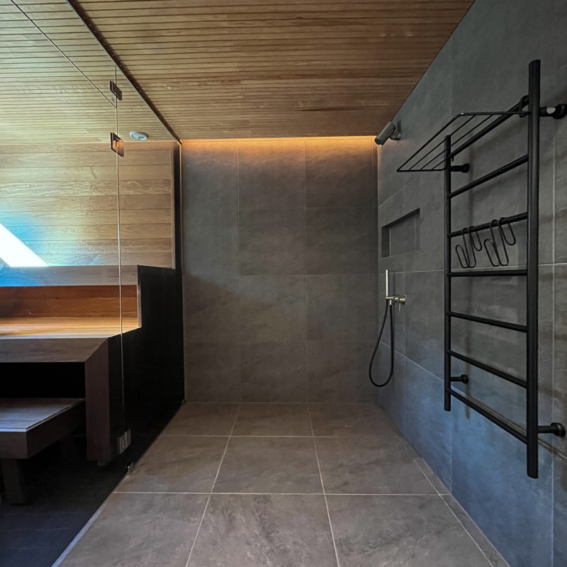 SAUNA LED-valonauha 5W/m 24V, IP65, max. 100°C - 2,5m kela