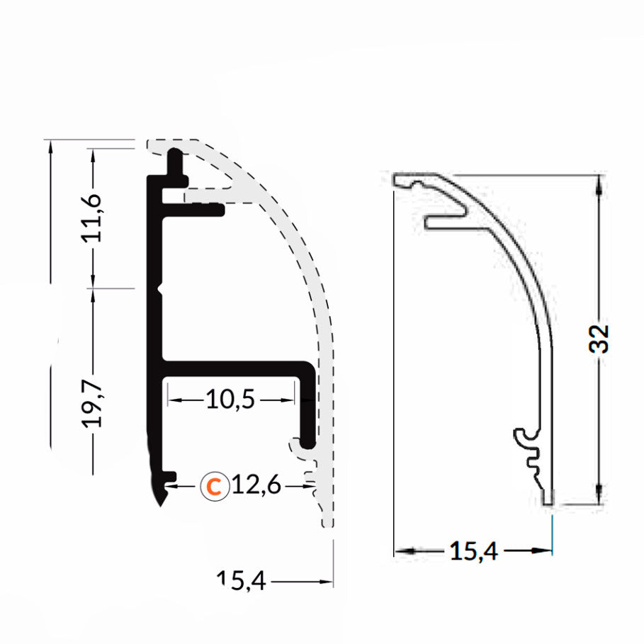seinä10-led-profiili-epäsuoraan-valaistukseen-mitat