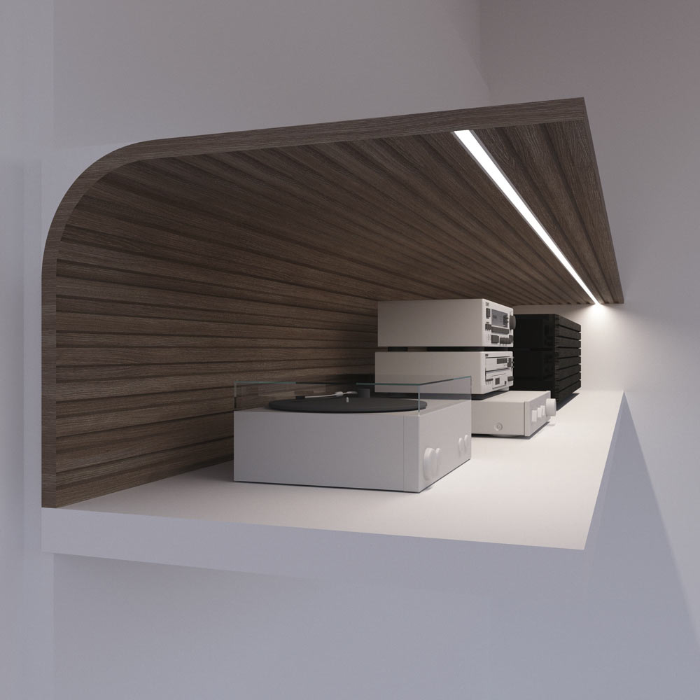 ura10-uppoasennettava-led-profiili-kirjahyllyssä