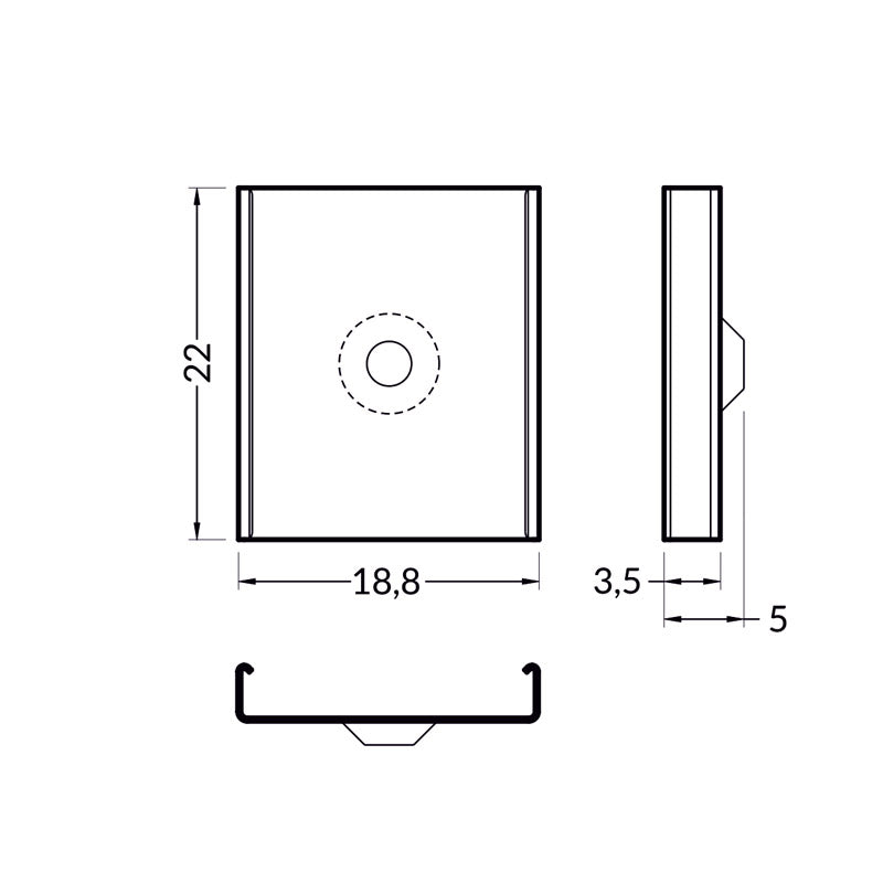 y-kiinnike-kartio-mitat