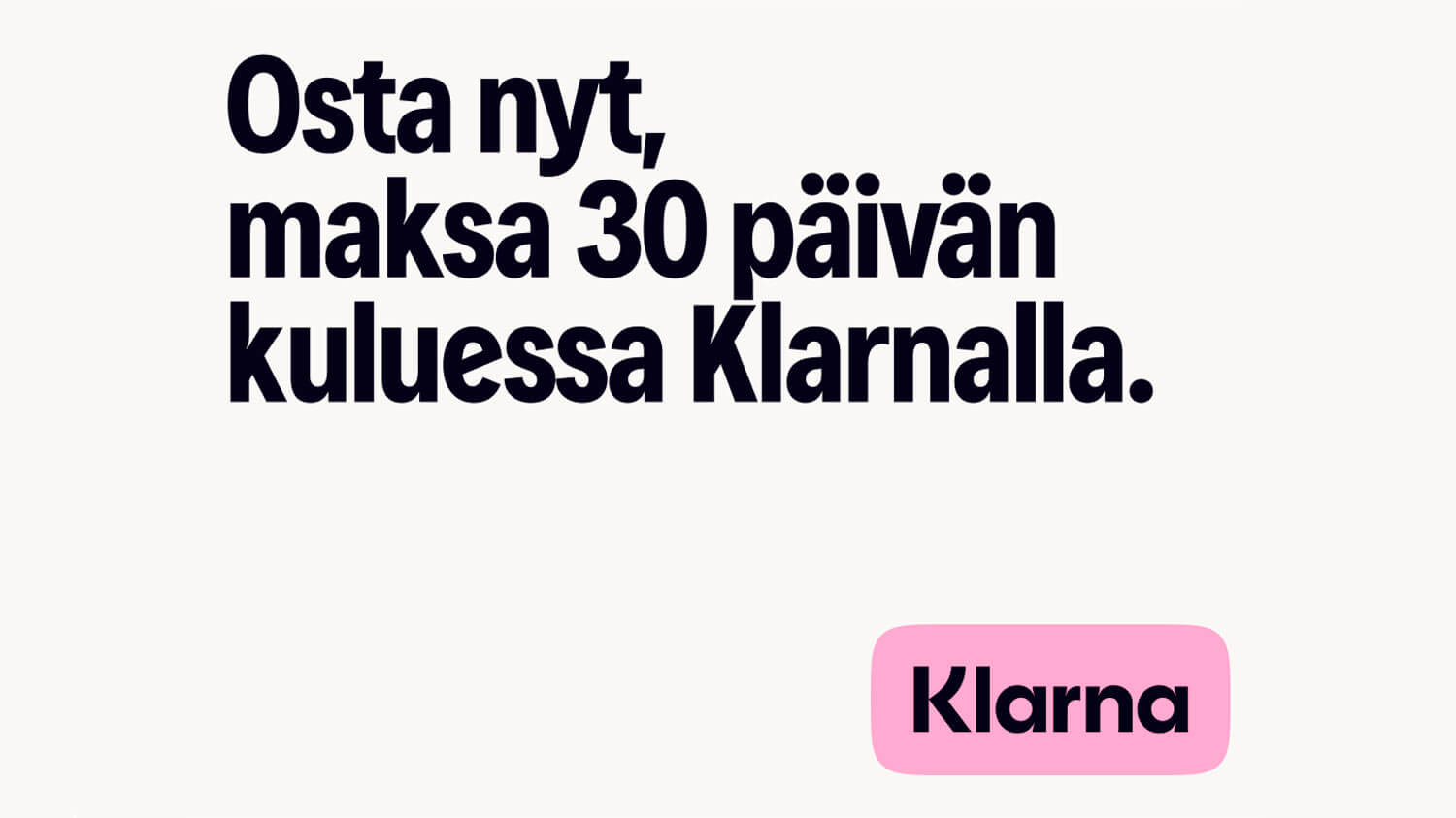 Klarnan osamaksusuunnitelma LED-valaistus laskulla ostettaessa