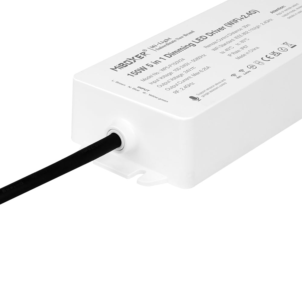 5in1 receiver for all 12-24V LED-tapes RGB+CCT WL5 - Smart LED 2.4G WIFI (Alexa/Google Assistant)+DMX