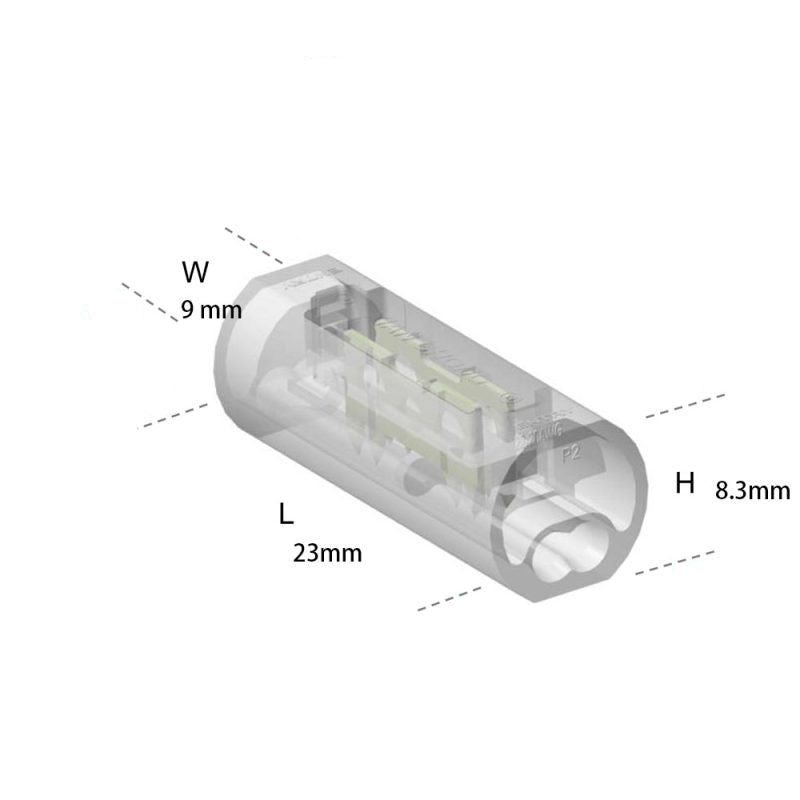 2-delad enkel kabelanslutning för LED-remsor max. 5A - Wire-X2