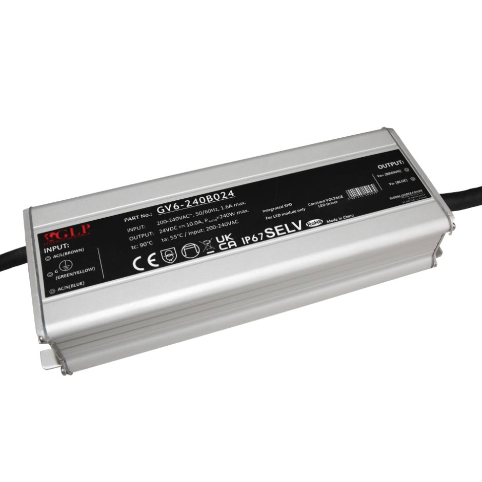 240W 24V LED-transformator, IP67