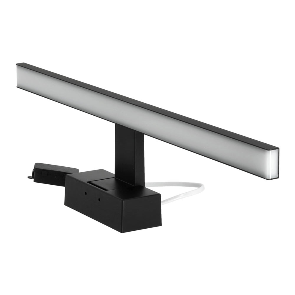 LED-spegellampa svart 4000K LUMIREFLECT IP44