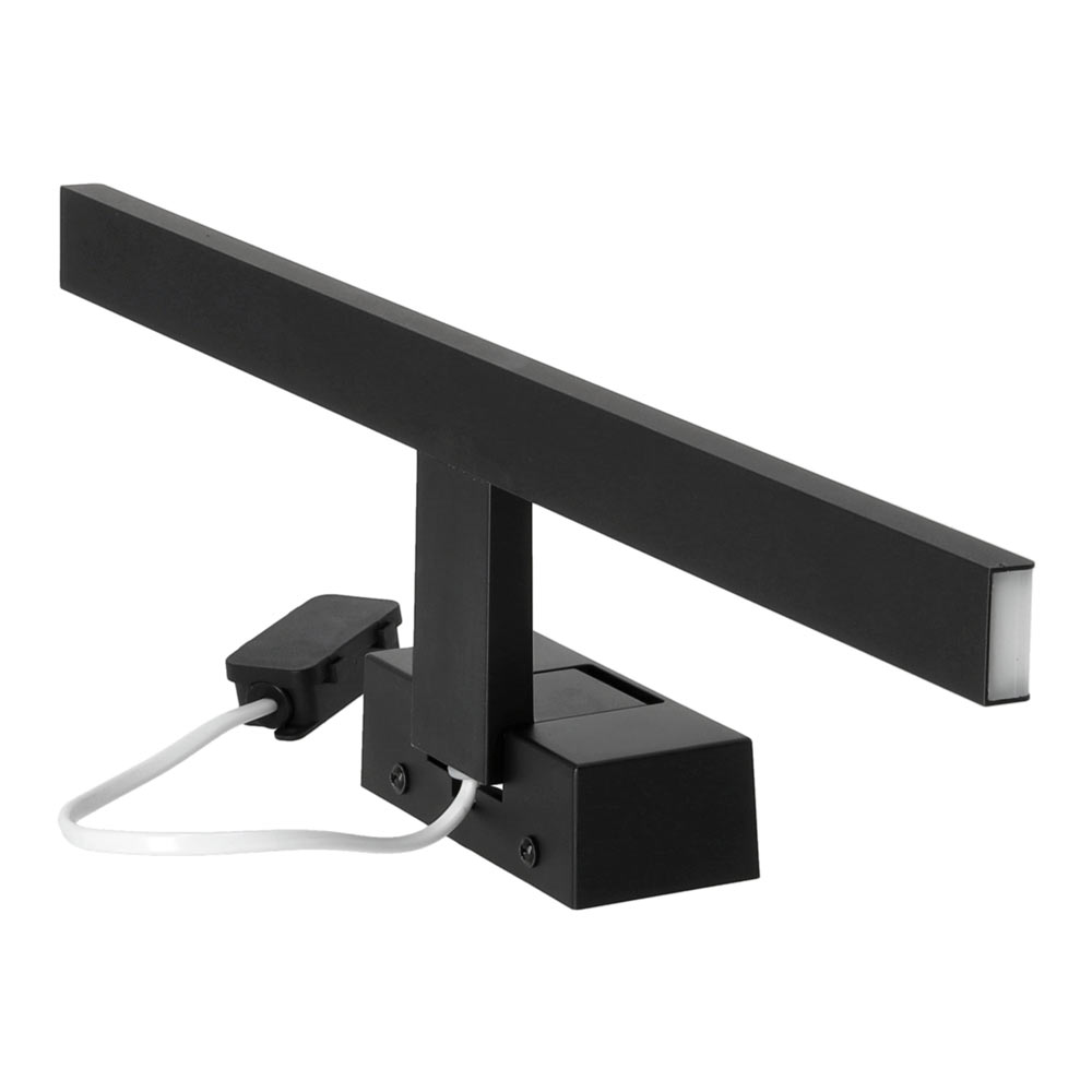 LED-spegellampa svart 4000K LUMIREFLECT IP44