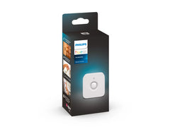 Philips Hue liiketunnistin pakkauksen kuva, jossa näkyy tunnistin ja sen ominaisuuksia.