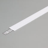 liu'utettava LED-profiili kansi, valkoinen suora kansi LED-profiiliin, 2m pituus, läpinäkyvä vaihtoehto