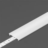 Diffuusori C6 LED-profiiliin, 2m läpinäkyvä kliksautettava kansi LED-profiiliin