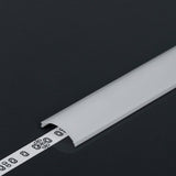 Kaareva kansi LED-profiileihin, diffuusori D1, 2m pituus, opaali väri, suojaa LED-nauhaa pölyltä ja iskuilta.