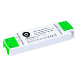 30W 24V LED-muuntaja TRIAC himmennettävä LED-virransyöttö, 230V vaihtovirta, IP 20 suojaus.