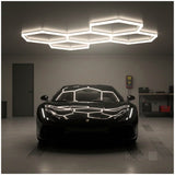 LED HEXLINE 208x300cm hexagon-taklampa