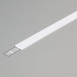 Diffuusori J, 2m liu'utettava kansi LED-profiilin diffuusori, valkoinen muovinauha LED-profiliin.