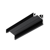 KULMA12 LED-profiili 2m musta alumiinilista kulmassa, asennettavissa LED-nauhalla, suunnattavissa 30° tai 60°.
