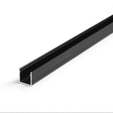 MINI10 LED-profiili 2m musta alumiinilista LED-nauhan asentamiseen
