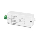 Langaton LED-himmennin 12-36V, RF WiFi vastaanotin, 1 kanava, 1x8A teho, portaattomasti himmennettävä.