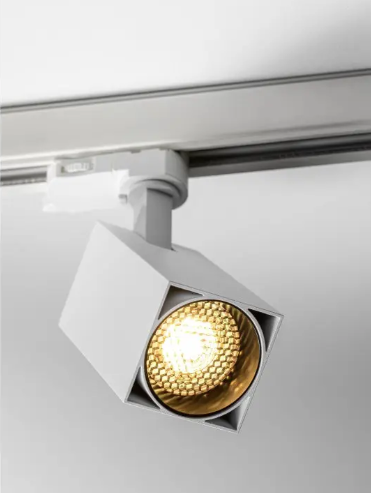 LIMA 2 LED-lampa för trefasskena, vit (för GU10-glödlampa)