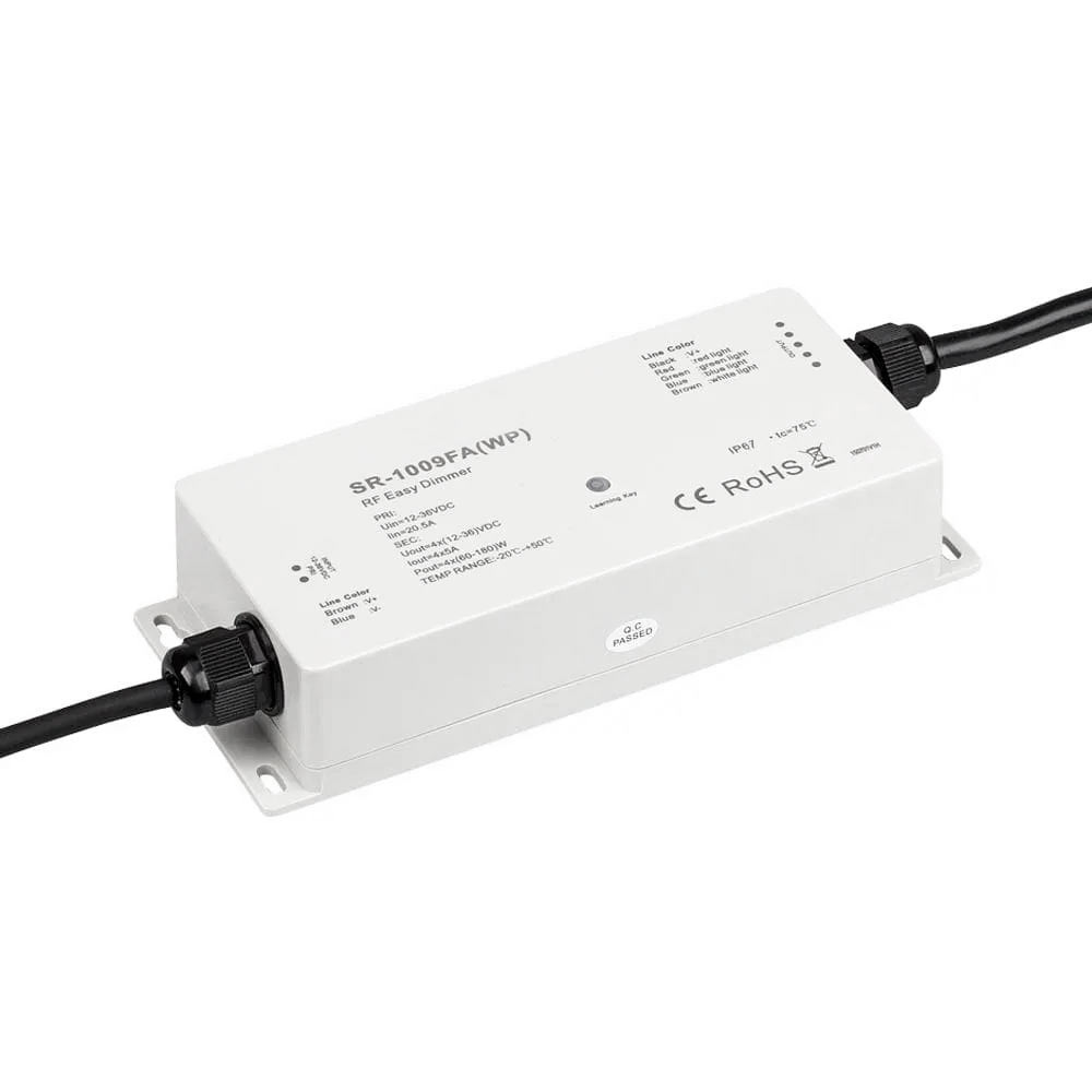 Vedenkestävä IP67 RF vastaanotin LED-valonauhoille