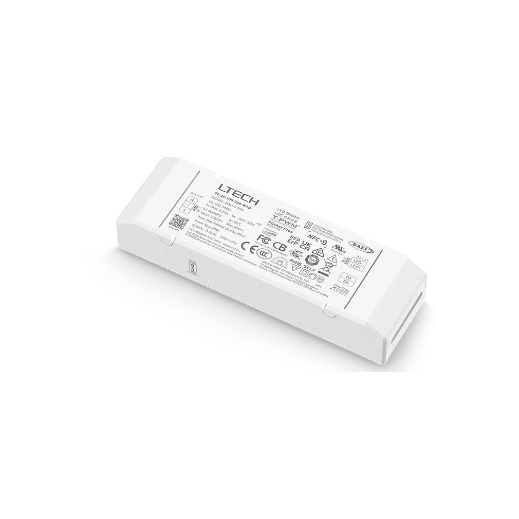 20W Dali dimbar konstantströmsströmförsörjning 100mA-700mA 9-42V (+PUSH DIM)