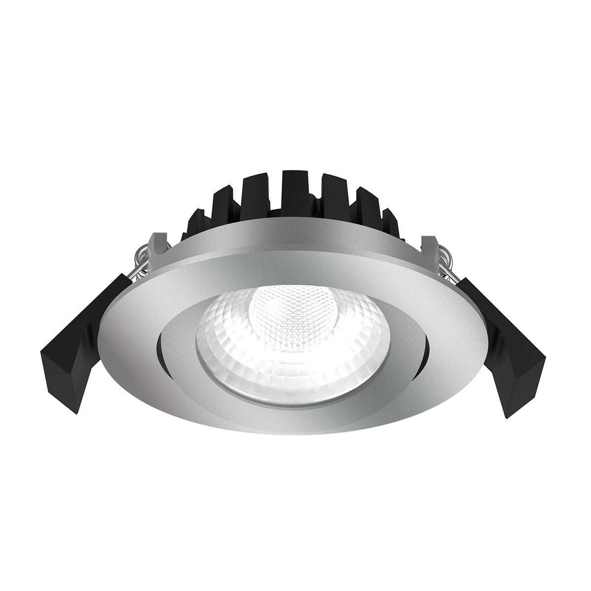 8W LED-downlight SUNNY® CIRCLE ADJUST borstat stål, ~800lm, CRI>90, IP65, dimbar