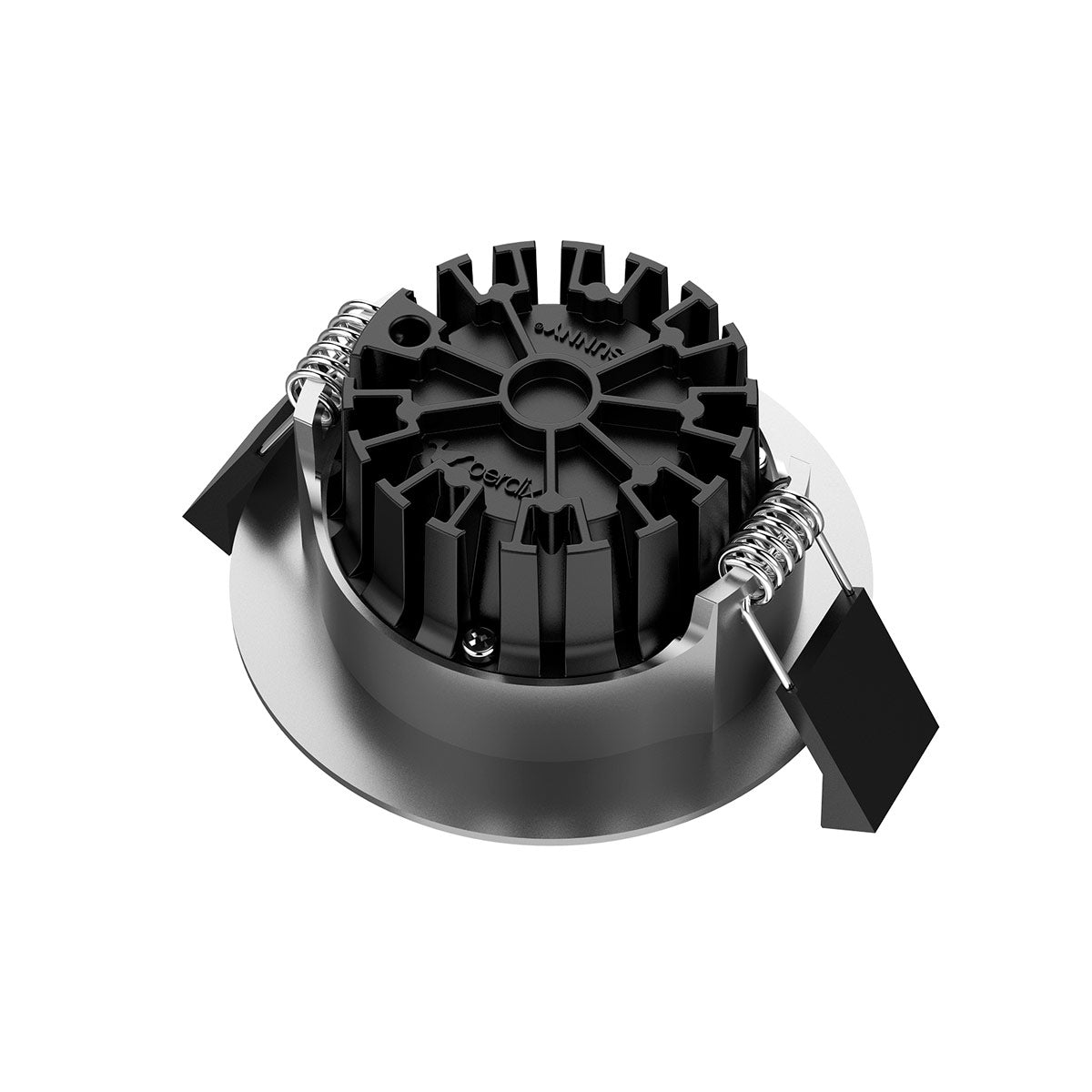 8W LED-downlight SUNNY® CIRCLE FIX borstat stål, ~800 lm, CRI>90, IP65, dimbar