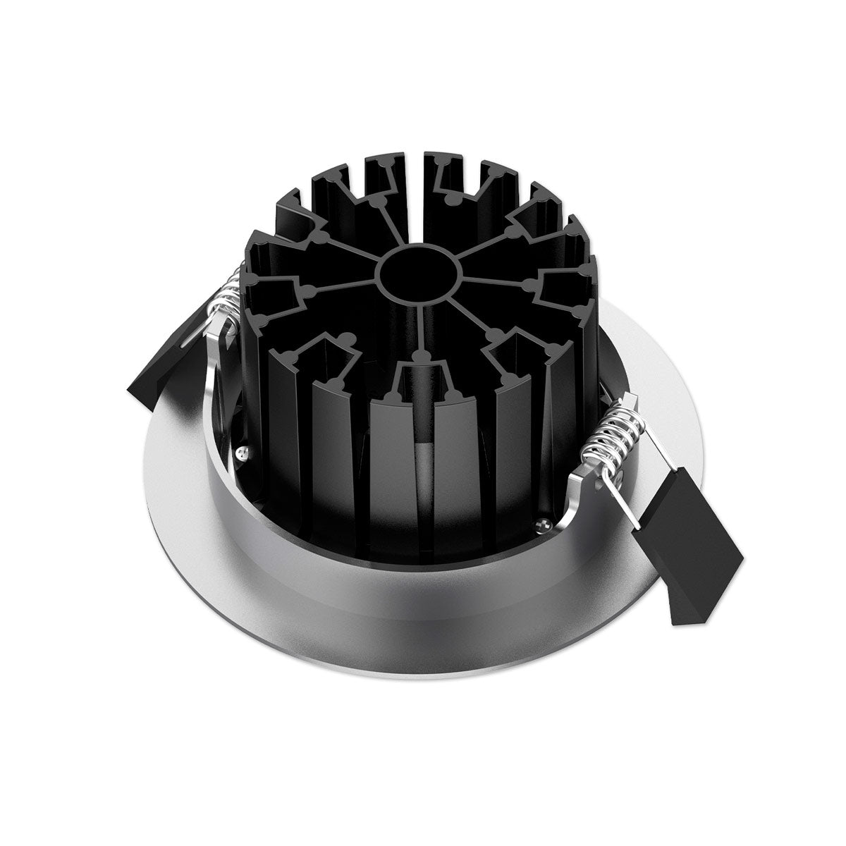 15W LED-downlight SUNNY® CIRCLE ADJUST borstat stål, ~1500lm, CRI>90, IP65, dimbar