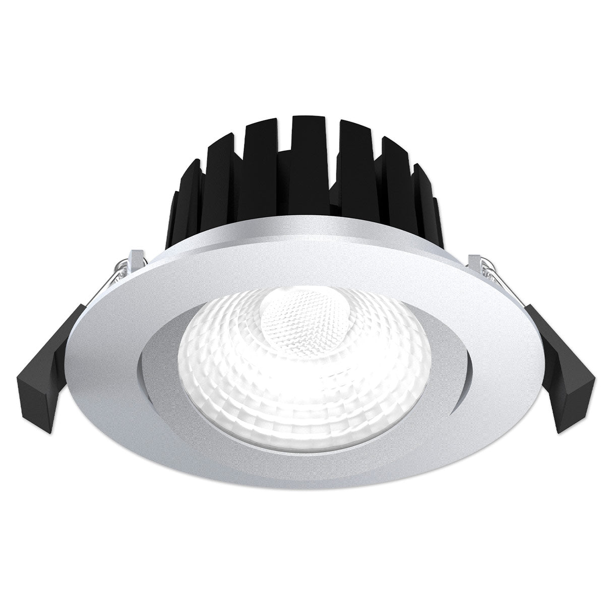 15W LED-downlight SUNNY® CIRCLE ADJUST borstat stål, ~1500lm, CRI>90, IP65, dimbar