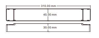 150W 24V LED-transformator, TRIAC/Push-Dim dimbar