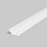 URA14 LED-profiili 2m valkoinen alumiinilista LED-nauhalle, leveys 28mm, pituus 2000mm