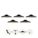 CRETE metal shade VINTAGE black LS M2, 5pcs