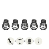 CRETE poly rattan shade ROTTINKI black LS R2, 5pcs