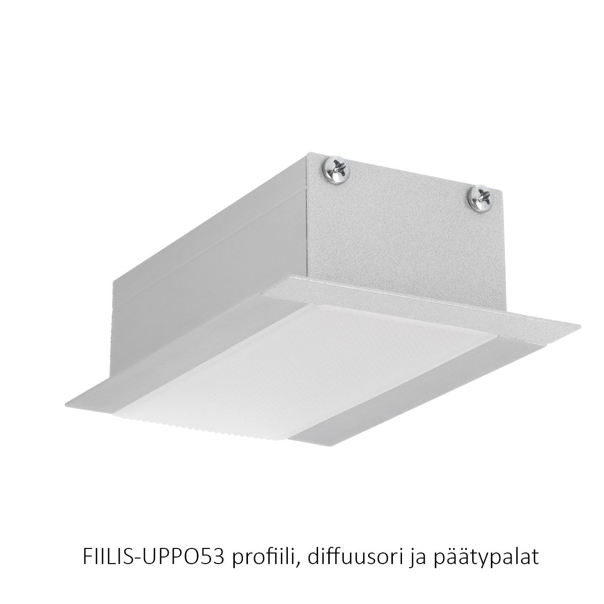 FIILIS-UPPO53 LED-profil, infälld stor profil, 2000 mm