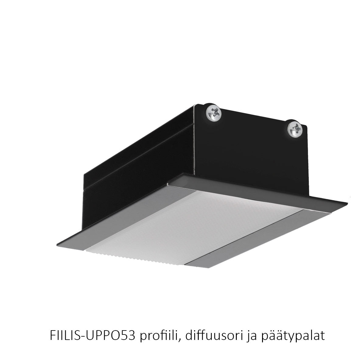 FIILIS-UPPO53 LED-profil, infälld stor profil, 2000 mm