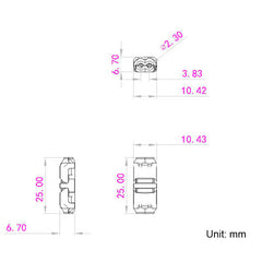 h2-liitin-mitat