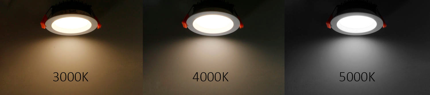 8W LED down light KAJO-03 FOUR black, ~700lm, 3-CCT 3000-4000-5000K, IP54, dimmable