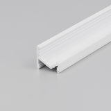 KULMA10.v2 LED-kulmalista 2m valkoinen kulmalista LED-nauhalle, tyylikäs ja kevyt muotoilu.