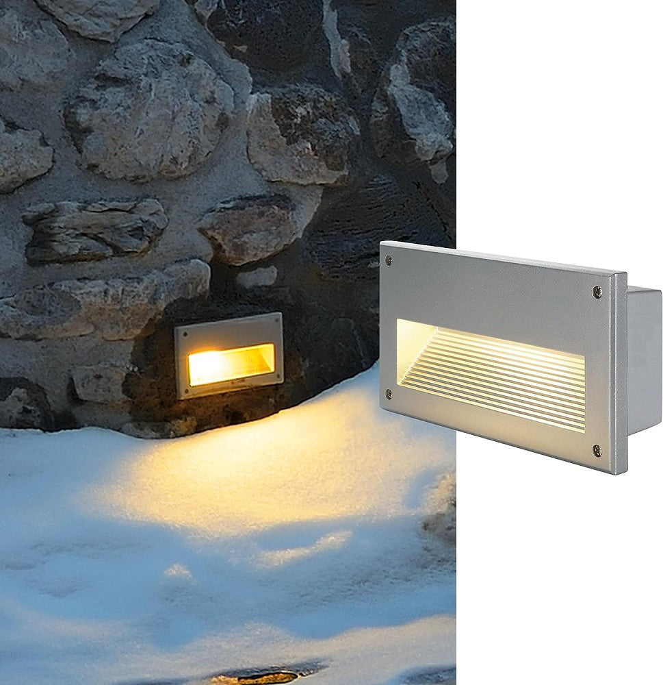 LED-vägglampa BRICK DOWNUNDER IP44, för E14-glödlampa
