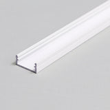 pinta-asennettava LED-profiili 2m alumiinista, mitat 14,4mm x 6,6mm, käyttö keittiössä ja kylpyhuoneessa.