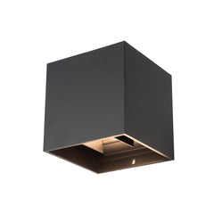 led-riko-2x4w-musta-ylös-alas-seinävalaisin-ip44