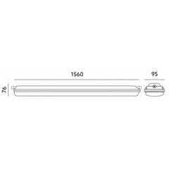 led-teollisuusvalaisin-60W-150cm-mitat