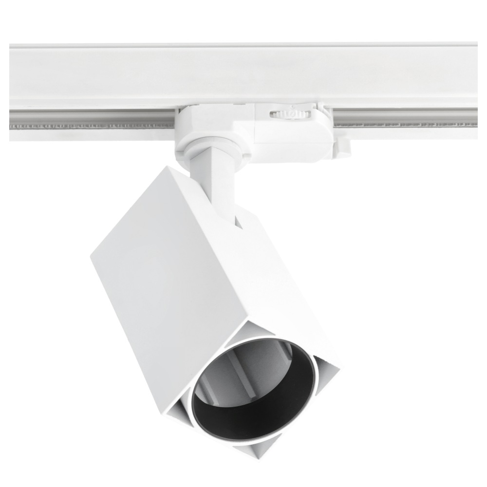 LIMA 2 LED-lampa för trefasskena, vit (för GU10-glödlampa)