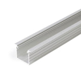 LED-alumiinilista uppoasennukseen, 2m pitkä alumiiniprofiili suoran LED-nauhan asentamiseen.