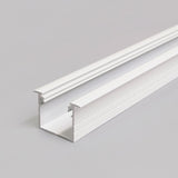 LINJA-UPPO20 LED-alumiinilista uppoasennukseen, valkoinen 2 metrin profiililista LED-nauhalle.