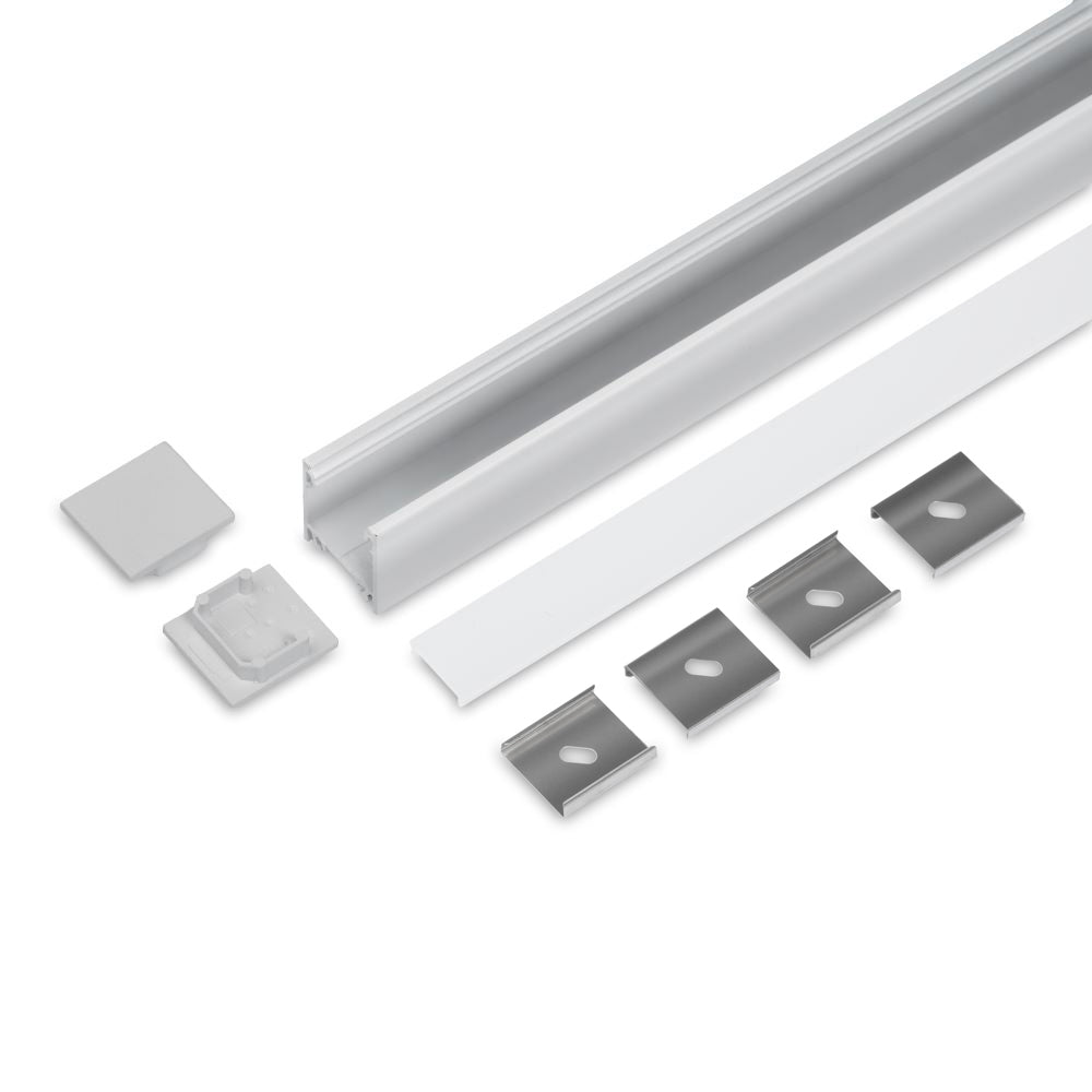 LINJA20 LED-profilset anodiserad, 2m