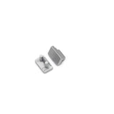 MINI8 LED-profiilin päätypalat 2kpl, hopeiset muoviosat MINI8 LED-profiiliin.