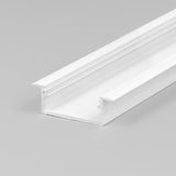 up pose n nettava LED-profiili, valkoinen, matala malli, 2000mm, tilaa LED-nauhoille, MONI30-06