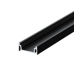 Dotless sauna ceiling lighting package PINTA14 aluminium profile, black colour, for LED strips
