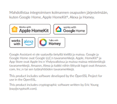 Plejd GWY-01 etäohjain yhteensopiva Apple HomeKit, Google Home, Alexa ja Homey kanssa.