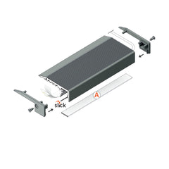 porras10 DOWN-led-profiili-tarvikkeet
