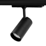 Musta 30W CCT LED-kiskovalaisin 3-vaihekiskoon, valoteho 2000lm, Zigbee ja 2.4G yhteensopiva.